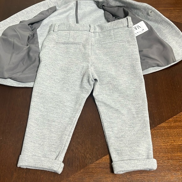 ZARA STRETCH SUIT JACKET AND PANTS - Picture 5 of 16